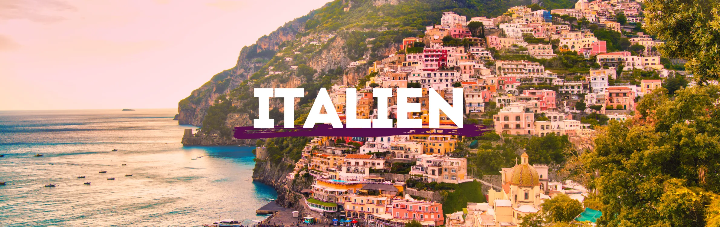 Cinque Terre in Italien bei Sonnenuntergang