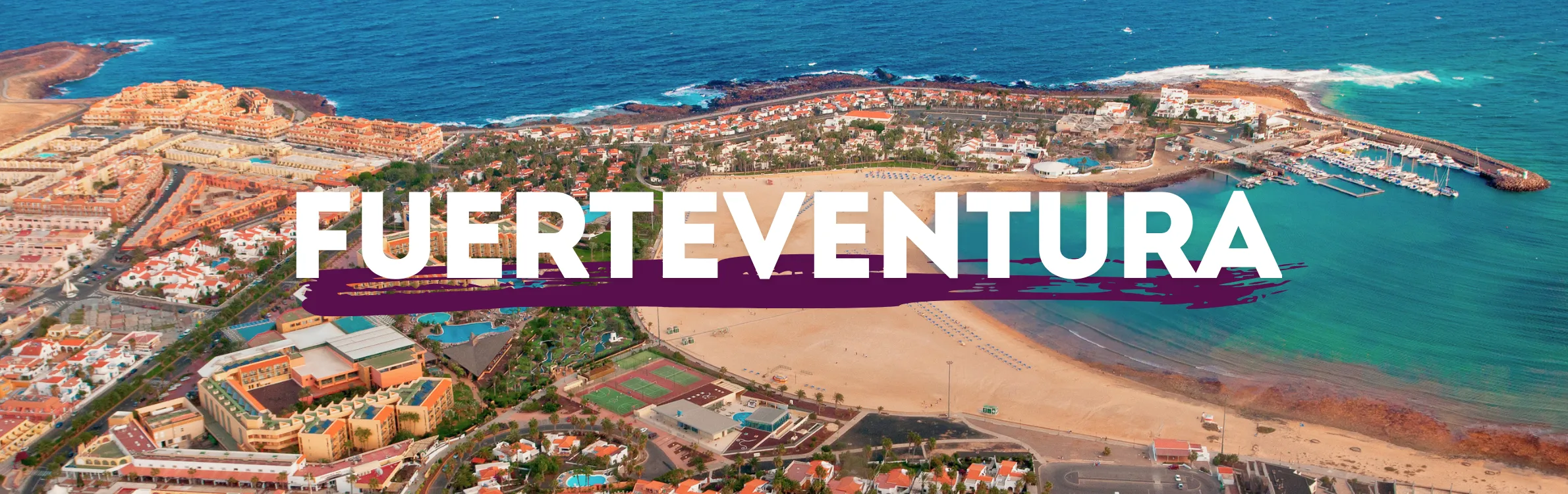 Strand auf Fuerteventura von oben gesehen